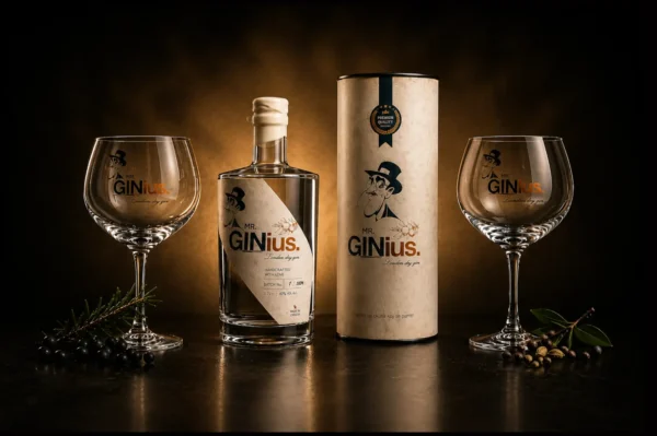 Mr.GINius Premium Gift Set (Gin + poklon kutija + 2 čaše)