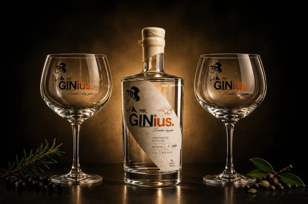 Mr.GINius – Poklon koji ostaje zapamćen (gin + 2 čaše)